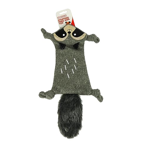 CLASSIC Stuffing Free Dog Toy 35cm - Racoon