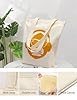 AILOONG Cotton Canvas Shopping Bag Cool Monkey Head Sunglasses Musical Headphones 340g/m² thick fabric Uses as a gift bag #2