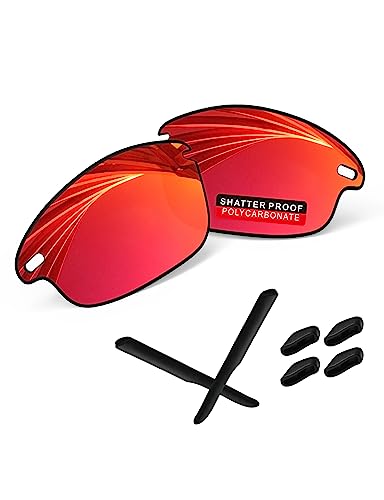 Image of PRO+ Polycarbonate Replacement Lenses & Rubber Kits for Oakley Fast Jacket Series Sunglasses