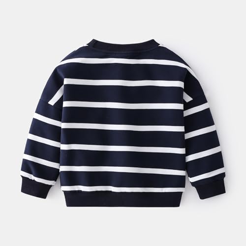 Striped Pullover Sweater for Kids with Elephant2