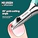 MR.GREEN Toenail Clippers Stainless Steel Ingrown Nail Cutter Thick and Hard Nails Pedicure Manicure Tools (Green+Nail Remover)
