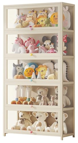 QYMLSH Vitrina De Pie De 5 Niveles - Hecha De...