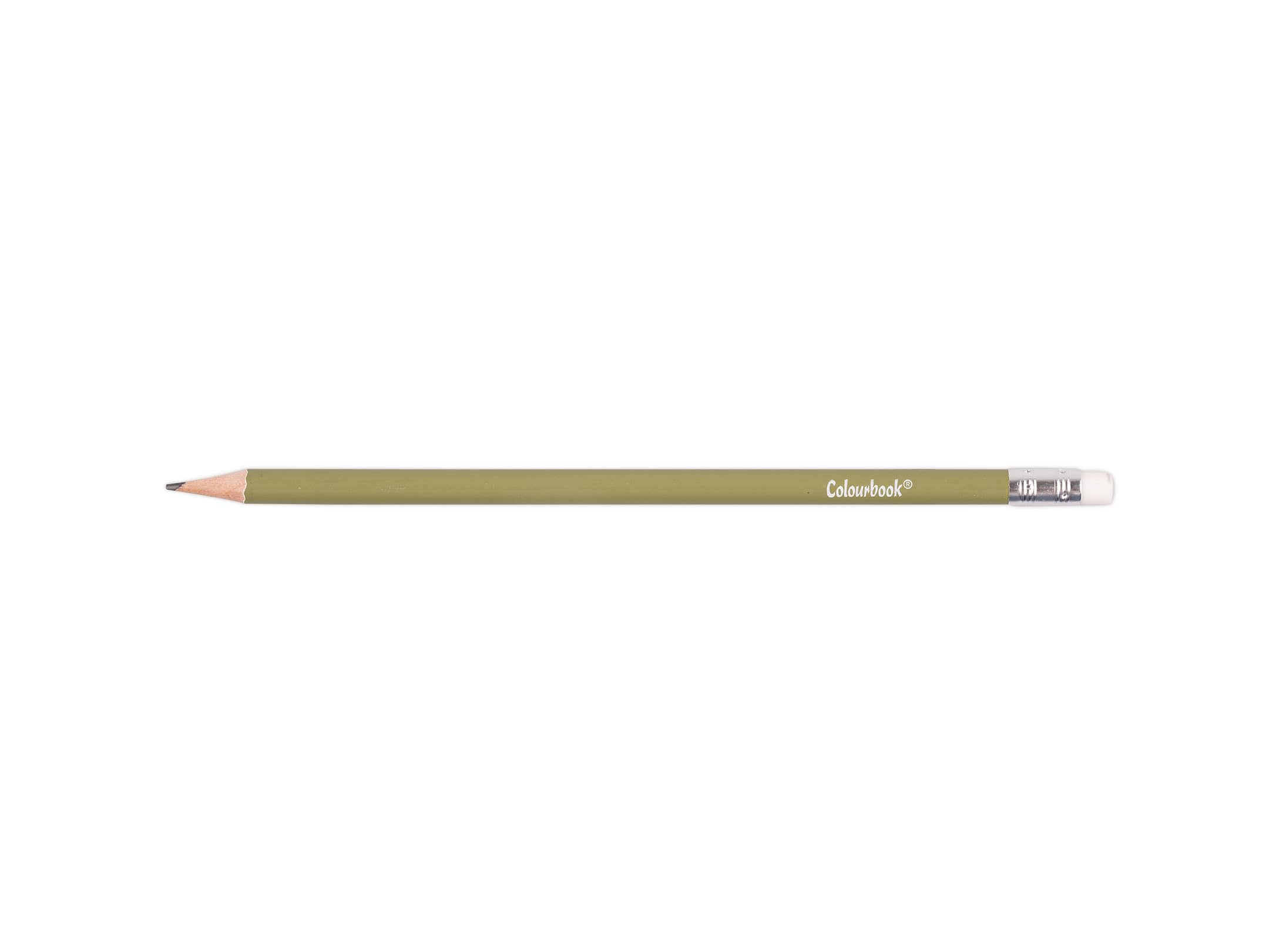 Colourbook Napoli Set 6 Matite Con Gomma, Mina HB, Pretemperate, Logo Ufficiale, H 18,5cm