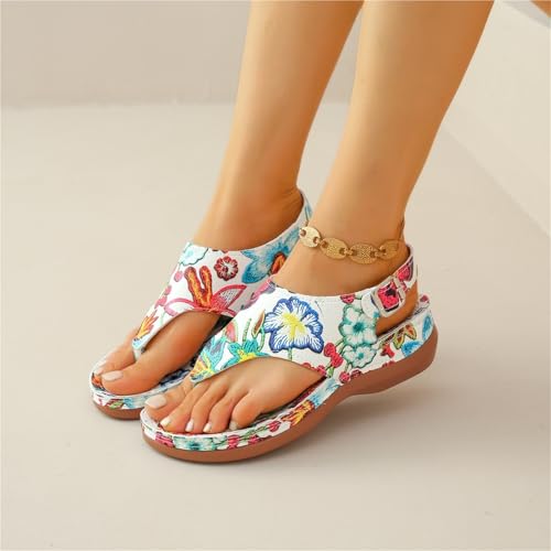 Women Sandals Orthopedic Wedge Heels Sandals Summer Fashion Buckle Shoes For Women Beach Flip Flops2