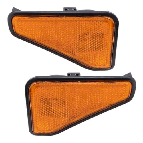 For 2003 04 05 06 07 2008 Honda Element Pair Driver and Passenger Side Turn Signal/Side Marker Light With Bulbs Included HO2550125 HO2551125 | 33851-SCV-A11ZB 33801-SCV-A11ZB