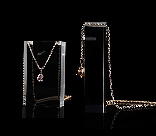 Svea Display Clear Acrylic Display Stands Set for Fine Jewelry Necklace Stands Blocks Photography Fashion Design Premium Quality Simple Style Elegant Exhibition Trade Show Store Gallery Art Platform - Thumbnail 2