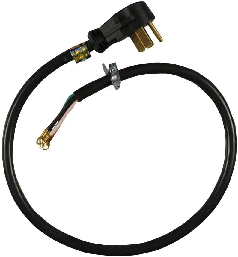 for ForeverPRO 5308819108 4'4W 40Amp RNG Cord for Frigidaire Appliance 5304433914