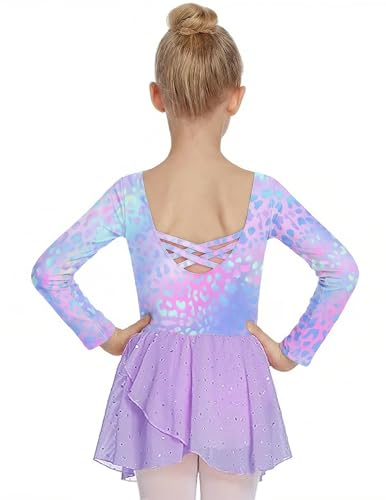 Image of Arshiner Kids Girls Classic Long Sleeve Leotard Dance Ballet Dress