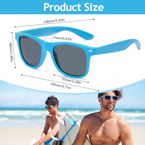 Image of Rivet Accent Round Sunglasses, Lightweight PC & Stainless Steel Frame, Sun Protection, Unisex Fashion Eyewear