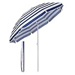 Sekey® 160 cm Sonnenschirm| Strandschirm mit Schutzhülle für Balkon Garten & Terrasse| Neigungswinkel und Höhe verstellbar, Rund Sonnenschutz UV20+