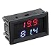 DROK Battery Voltage Meter, DC 5V-80V Car Thermometer Voltmeter, 12V 24V 36V 48V 60V 72V 80V LED Auto Temperature Gauge Volt Temp Tester Fahrenheit Display Panel with 1 Meter Sensor Probe