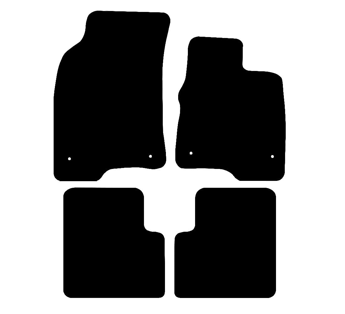 Fiat Panda 4 Mat Clips Quality Car Mats (2015-present) - Vehicle Mats UK