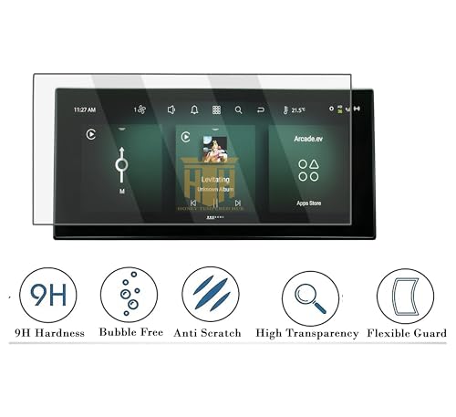 Image of Screen Guard for Tata Altroz, Nexon, Nexon EV, Harrier, Safari -Car Stereo Screen Protector, Full Coverage, HD Clear (Nexon EV (12.3 INCH))