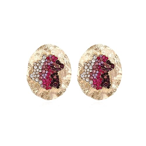 Boucles d'oreilles rondes irrégulières pour un look moderne et chic
