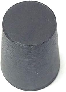 Stopper, 25 Mm Neck Size, 25 Mm Height, Black, Rubber, Pk 65,210415358