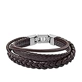 Fossil Herren Armband Brown Braided Double