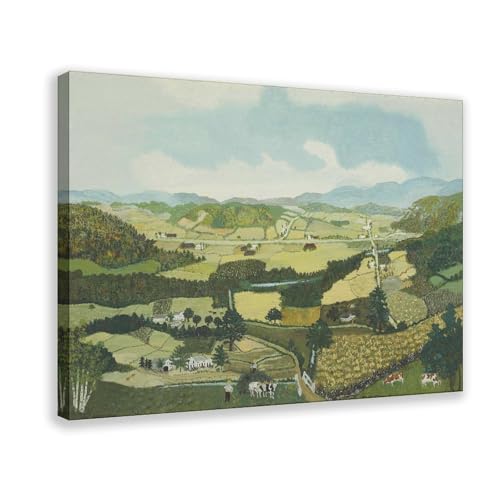Toile The Cambridge Valley Grandma Moses décoration murale salon et bureau chic