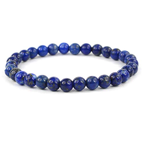 Image of Reiki Crystal Products Certified Natural Crystal Stone Bracelet 6 mm Round Beads for Men & Women | Premium Gemstone Jewellery Collection | Reiki Charged | Multiple Stone Variants Available