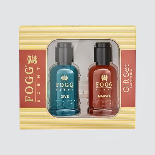 Image of Fogg Luxury EAU DE Parfum Gift Set,Pack of 2 (2 * 30ml) |Dive & Marvel Premium Fragrance Gift Set | Perfume for Men and Women| Long Lasting Premium Fragrance Scent