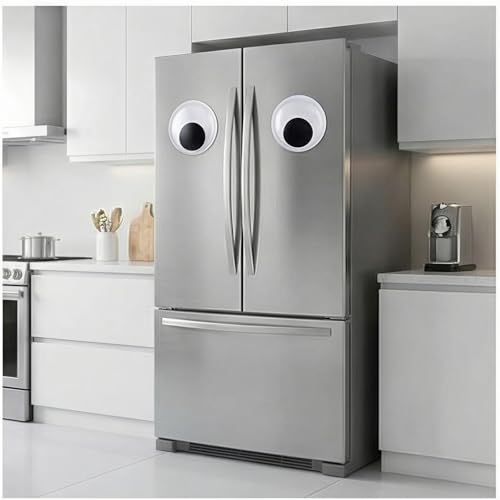 Ojos grandes para refrigerador de 3.94 pulg. con imán, set 2 miniatura 2