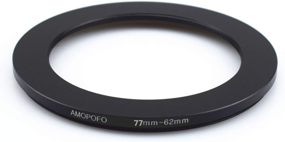 77mm to 62mm /77mm-62mm Step-Down Ring Filter Adapter for All Brands UV,ND,CPL,Metal Step-Down Ring Adapter