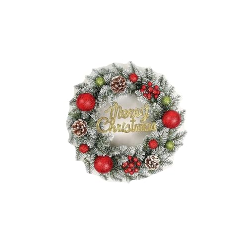 Couronne de Noël pour fenêtre et décoration extérieure de maison