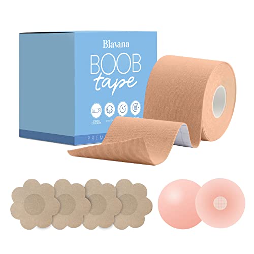 Boob Tape Boobytape For Breast Lift | Waterproof Sweat-Proof Bob Tape | Chest Brace Lift & Contour Of Breasts | Sticky Body Tape For Push Up & Shape In All Clothing | Breast Sling For A-E Cups #TOP6
