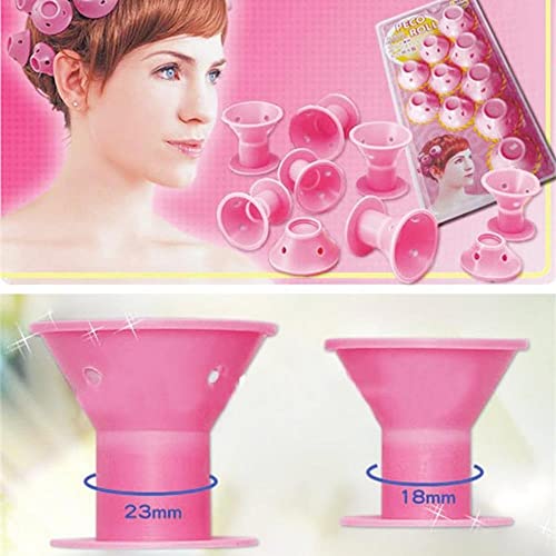 31 Pieces Large Silicone Hair Curlers Set, 30 Pack Magic Hair Rollers 1.9 Inch No Clip Silicone Curlers with a Black Storage Bag for Women and Kids (Large)