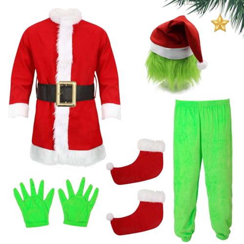 ZZXIAOJIE Green Costume Kids 5Pcs