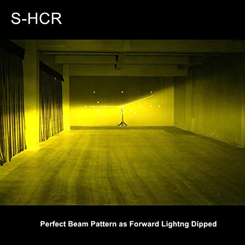 Alla Lighting S-Hcr Hb5 9007 Led Headlights Bulbs, 3000K Amber Yellow Upgrade Drl Lights 10000Lms Xtreme Super Bright #TOP3