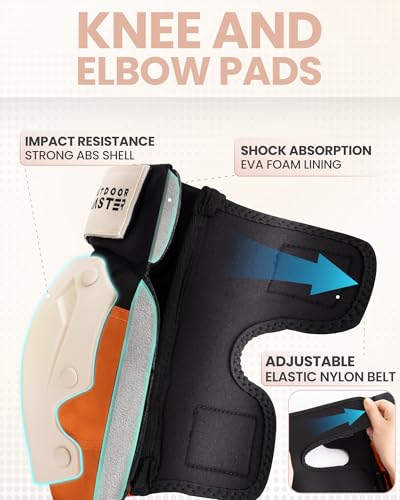 OutdoorMaster Skate Protective Gear Set for Adult & Youth, Skateboard Helmet Knee and Elbow Pads with Wrist Guards for Scooter, Inline Roller Skating, Skateboarding - Image 4