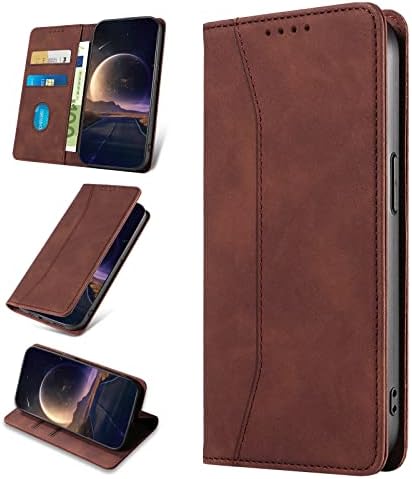 Custodia Magnetica Slot Carte Custodia Honor 90 Lite 5G BORYA - Cover Flip Portafoglio Con Cover Pelle PU Con Supporto Stand