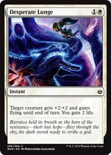 Amazon Co Jp 英語版 灯争大戦 War Of The Spark War 捨て身の突進 Desperate Lunge マジック ザ ギャザリング Mtg ホビー 通販