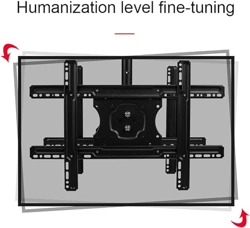 Support TV pliable et orientable double face avec bras extensible de 2 mètres pour grands écrans - 4