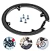 ZHENA Protector Plato Bicicleta Montaña, Protector de Eslabones de Cadena de Bicicleta con 4 Tornillos para Bicicleta 42-44 Dientes, Negro