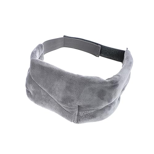 Ipetboom 1個 立体睡眠 調整可能 折りたたみアイ 睡眠をブロックする シルクスリープ 目 眼帯 スリーピングアイカバー アイパッチ スリーピング 布 Grey