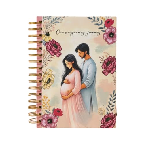 Image of Pregnancy Journal for Pregnant Women - 40-Week Bump Tracker & Memory Book with Stickers | Guided Pregnancy Planner with Prompts, Milestone Pages & Hardcover Keepsake | Gift for Expecting Moms, mothers day gift (Blossom)
