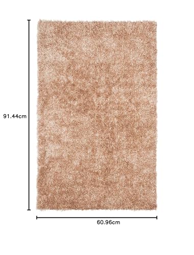 Safavieh Shaggy Indoor Woven Accent Area Rug, New Orleans Shag Collection, SG531, in Beige / Beige - Image 2