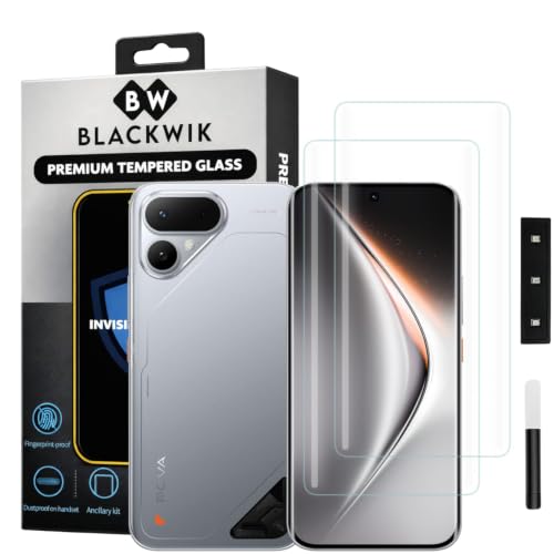 Image of Blackwik UV Curved Tempered Glass for Tecno Pova Curve 2 5G | 2-Pack