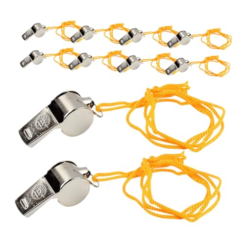 Set de 10 silbatos VICASKY con cordón para emergencias miniatura 1
