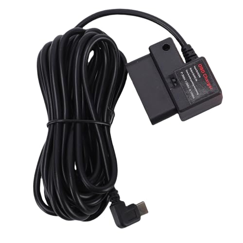 EIMSOAH Kit de Cableado de Cámara de Salpicadero Tipo C, Carga Rápida, Monitoreo de Estacionamiento Las 24 Horas para Cámara de Salpicadero, Fuente de Alimentación Estable para Todos los Coches
