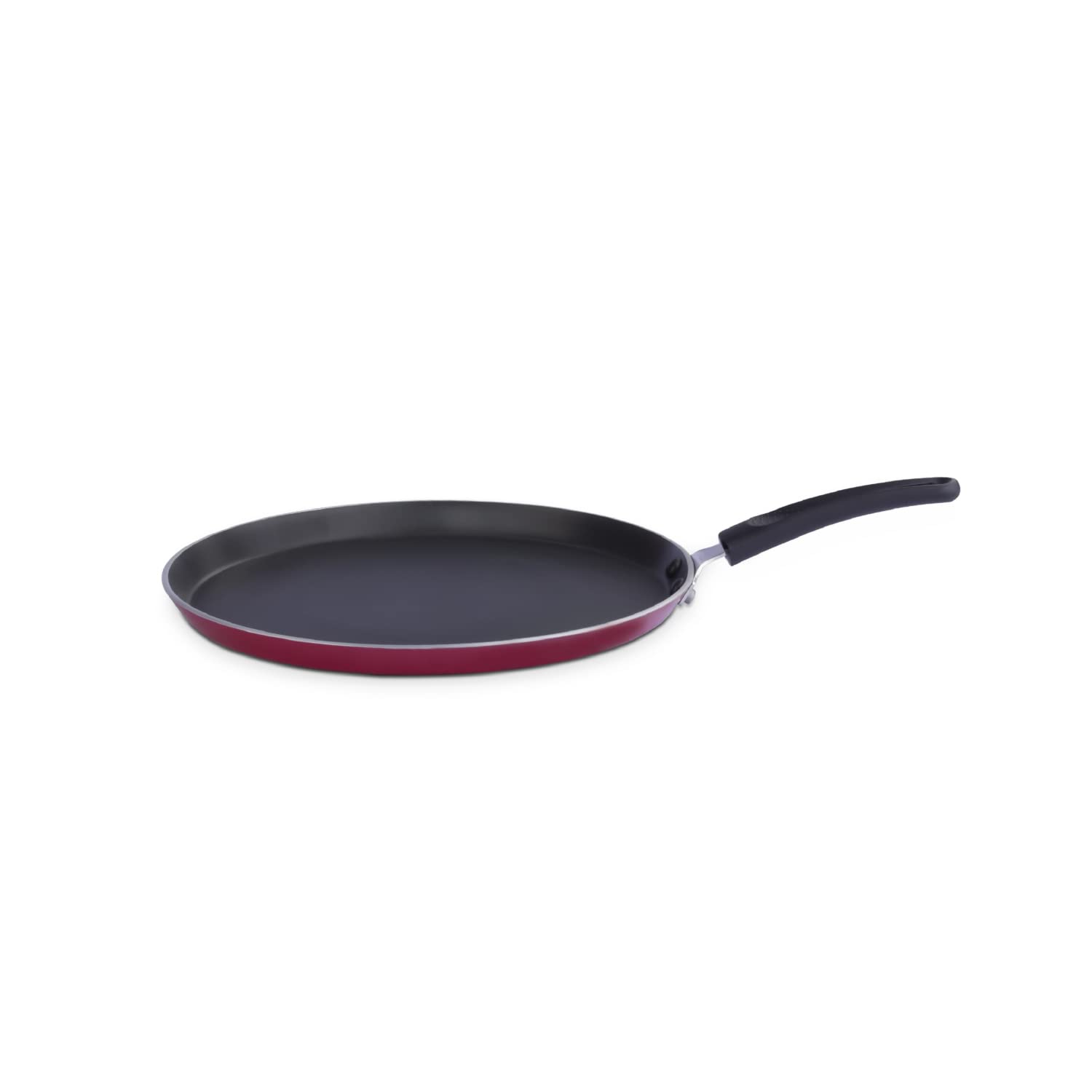 ImpexITP-2620 Induction Base Nonstick Aluminium Tawa Pan (26 cm, Maroon)