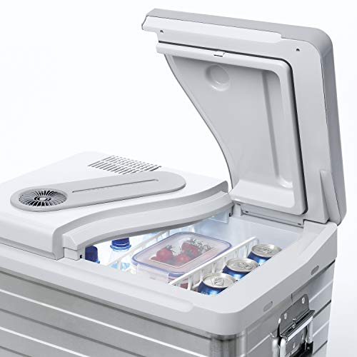 Miniatura 5 de Mobicool Q40 Nevera Eléctrica Portátil, Aluminio, 39 l, mini nevera para coche, camión, barco y autocaravana, 12 y 230 V