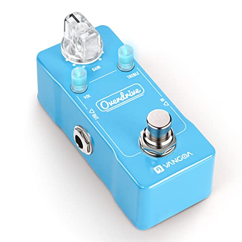 Overdrive Guitar Pedal Blue Fall Analog Electric Guitar Overdrive Effect Pedal Vintage Mini Overdrive Pedals For Electric Guitar Single Type Dc 9V True Bypass, By Vangoa #TOP17