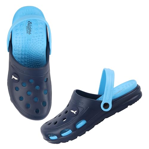Image of Welcome Men's Casual Clogs /Sandals with Adjustable Back Strap for Adult | Comfortable & Light Weight | Stylish & Anti-Skid | Waterproof & Regular Flipflops