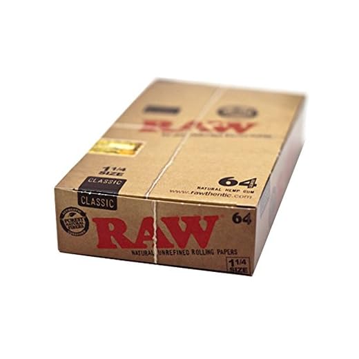 Caja Papel RAW Clásico 1/4 64 papeles - Papel de fumar RAW 24 librillos