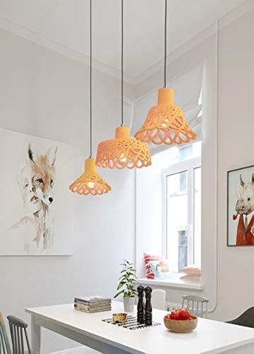 Suspension E27 réglable en hauteur avec 3 lampes en ciment