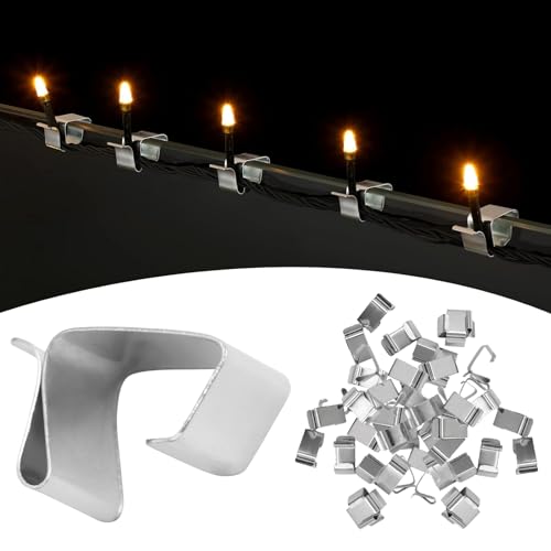 MOROBOR 60 PCS Christmas Lights Gutter Hooks