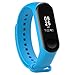 Produktbild WindTeco Xiaomi Mi Band 3 Armband, Silikon Ersatz-Armband Bracelet Schnalle mit Klammer Clasp für Xiaomi Mi Band 3, Dunkelblau (No Activity Tracker)