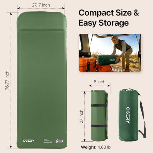 OGERY Self-Inflating Sleeping Pad